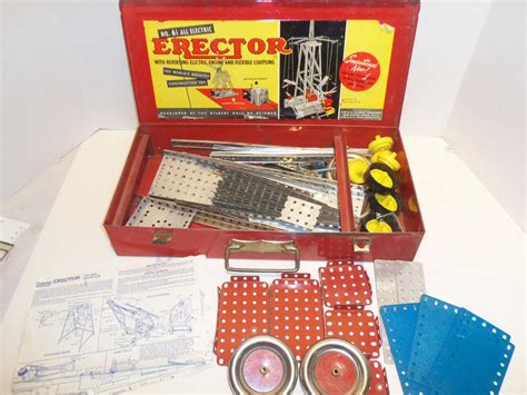 erector set red metal box|Erector Set Red Case for sale .